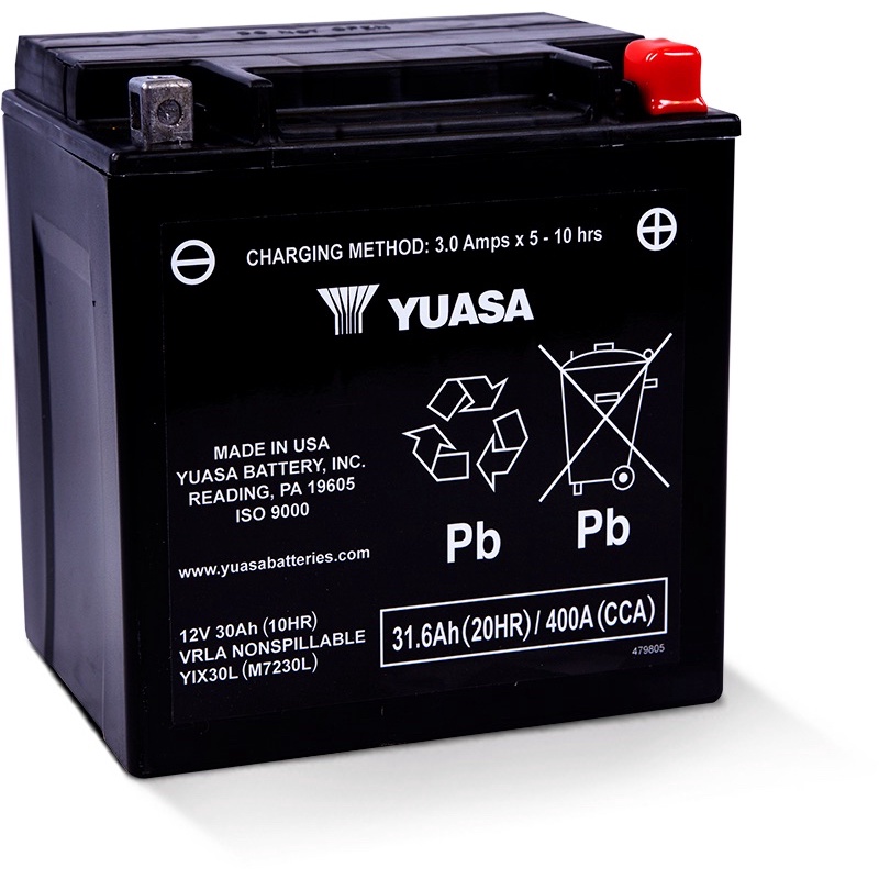 Yuasa US-YIX30L-BS / YIX30L 12V High Performance Maintenance Free ...