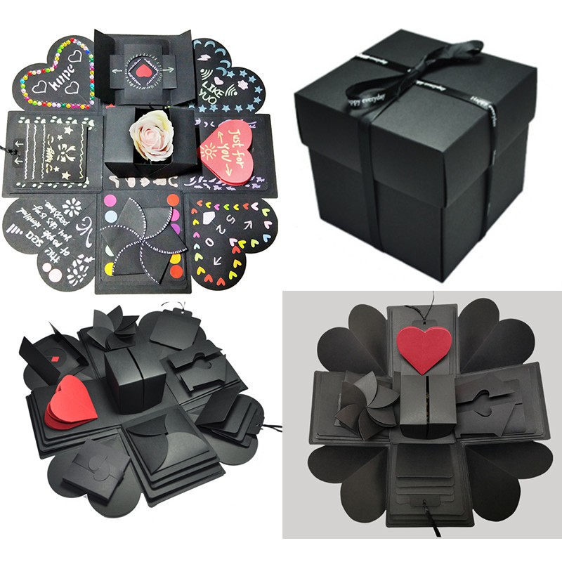 [Coisíní] Surprise Gift Photo Box Birthday Gift For Boyfriend Girlfriend  Aniversary Creative Gift LOVE Explosion Box DIY Photo Memory Album Handmade 