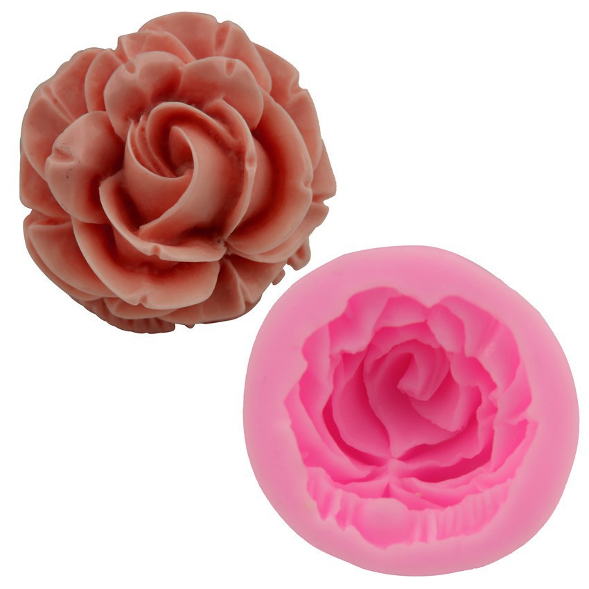 3D Rose Flower Silicone Fondant Mold Cake Decoration Tools DIY ...