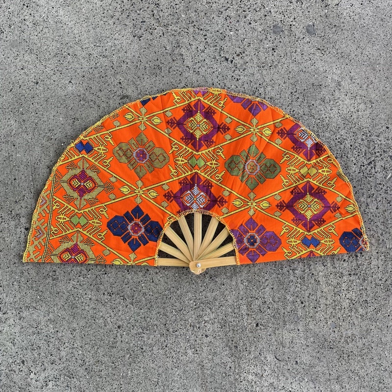 Batik Hand Fan Pamaypay Souvenir Big / Davao Hand Fans Wholesale