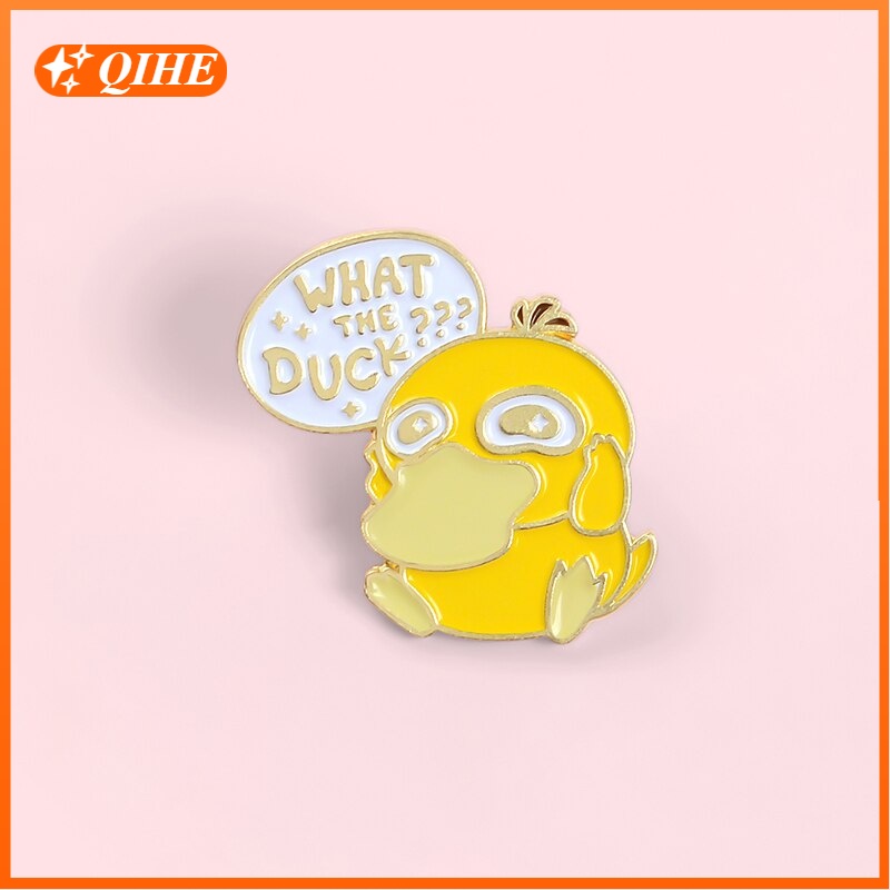 WTduck Enamel Pins Custom Little Duck Brooches Badges Bag Shirt Lapel ...