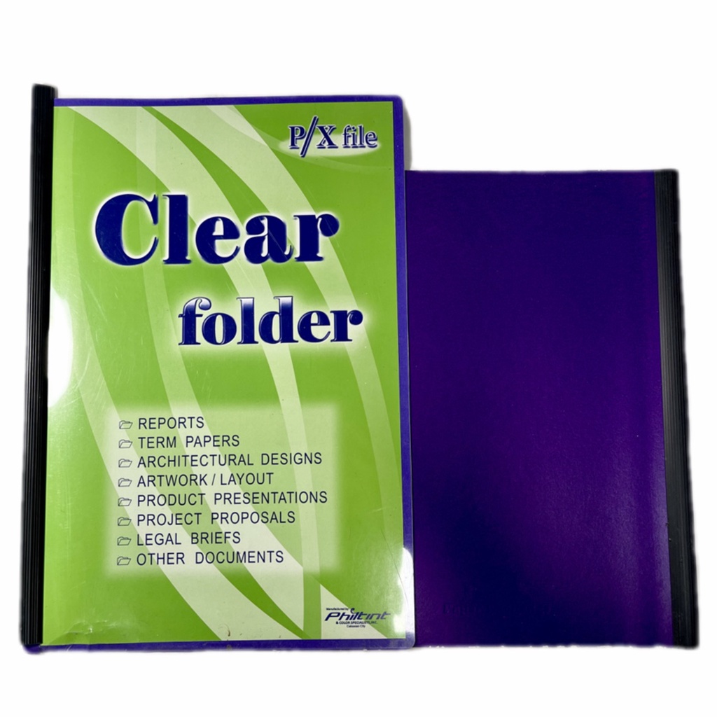 Clear Folder Long & Short l FOLDER PRESENTATION WITH SLIDE CLEAR COVER ...