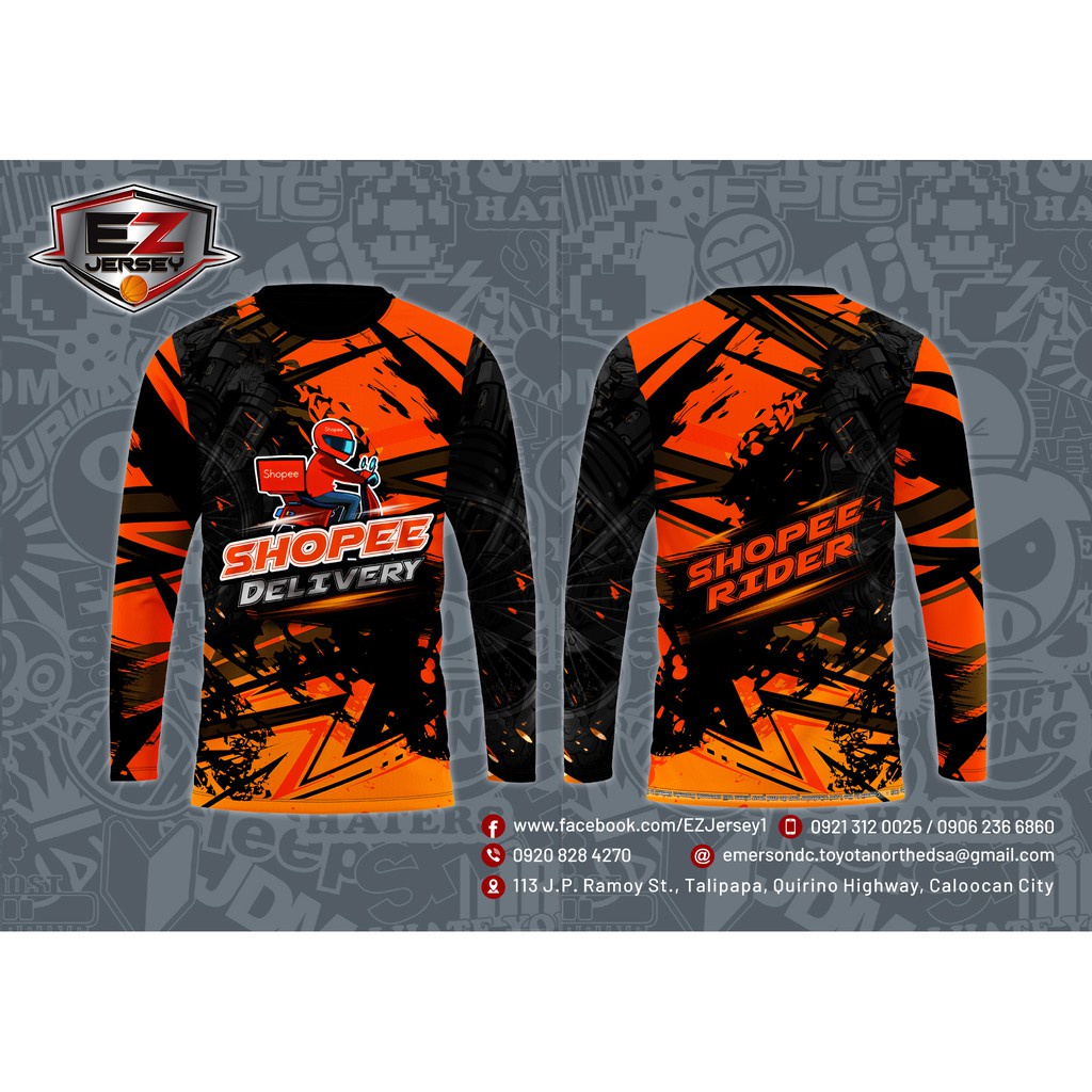 Shopee Rider Longsleeves (Full Sublimation) 3D printed long-sleeved ...