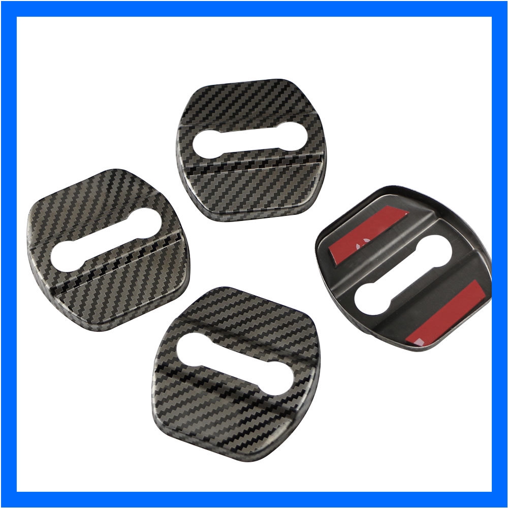 Car Door Lock Cover Carbon Fiber for Nissan Quest Micra Teana Maxima