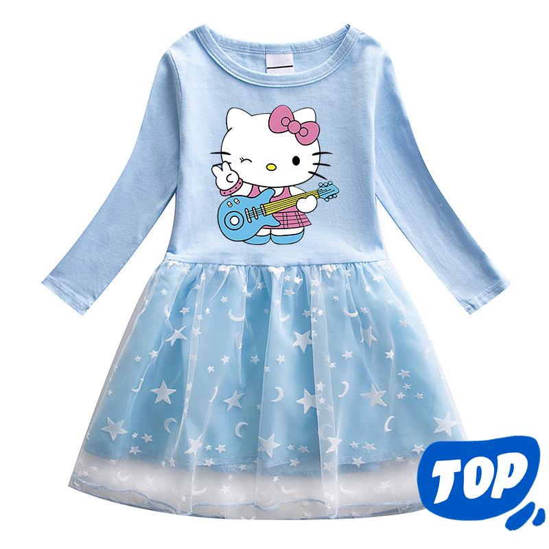 Cinnamoroll Sanrio hello kitty girl dress 2022 spring and autumn new ...