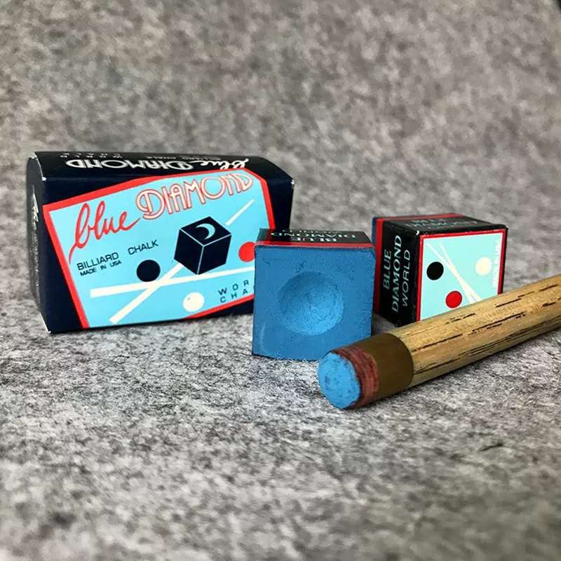 2pcs/set Blue Diamond Billiard Chalk Billiards Snooker Accessories Oily Billiard Chalks Shopee
