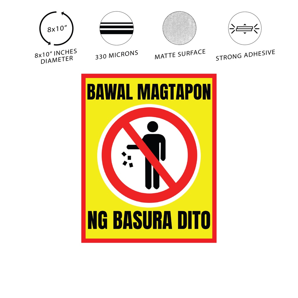 Dsign Bawal magtapon ng basura dito or Please Don't throw your garbage ...
