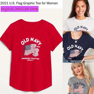 2021 U.S. Flag Graphic Tee for Women