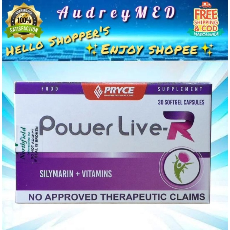 POWER LIVER / LiverCap SILYMARIN + VITAMIN capsule by 30's