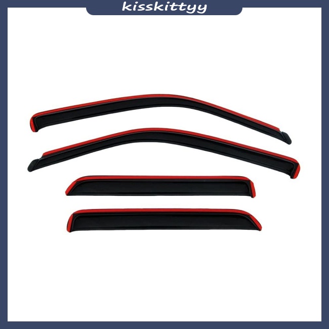 Kisskittyy Car Inchannel Vent Visor Side Window Deflector For Dodge Ram 1500 20092018 Auto
