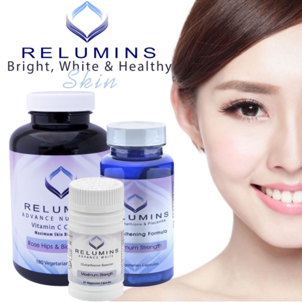 Relumins White Vitamin C, Oral Glutathione and Booster Set