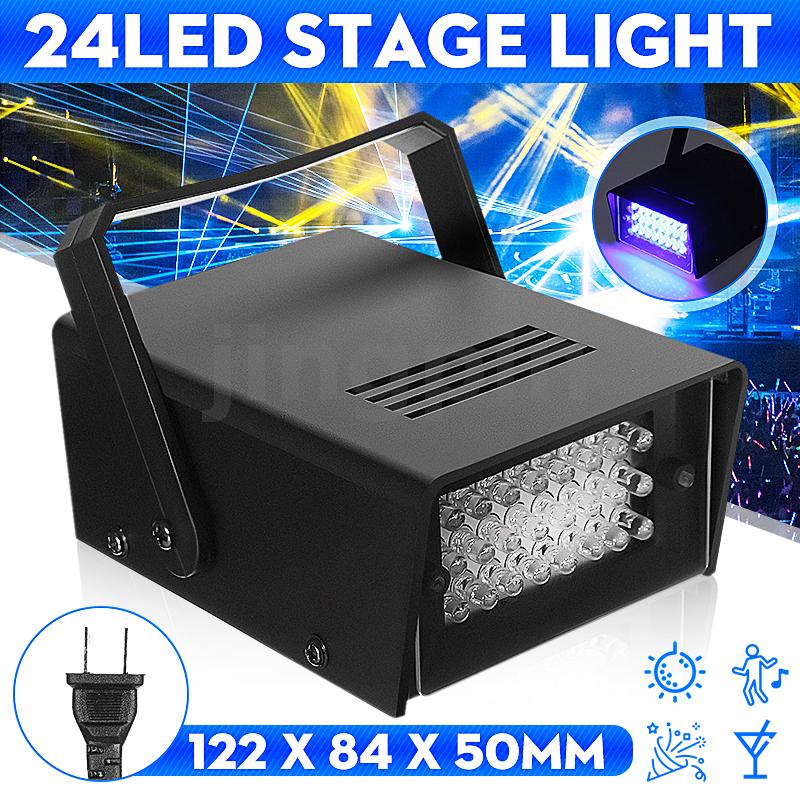 24 LED 3W Mini LED Stage Flash Light Effect Light Strobe DJ Disco Club ...