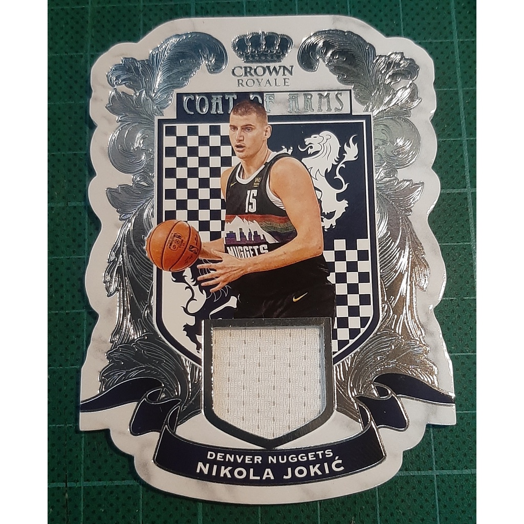 2020 21 Nikola Jokic Game Used Coat Of Arms Panini Crown Royale Basketball Shopee Philippines 