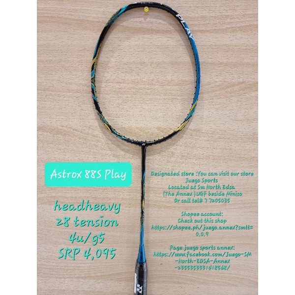 YONEX ASTROX 88S PLAY RACKET | Shopee Philippines