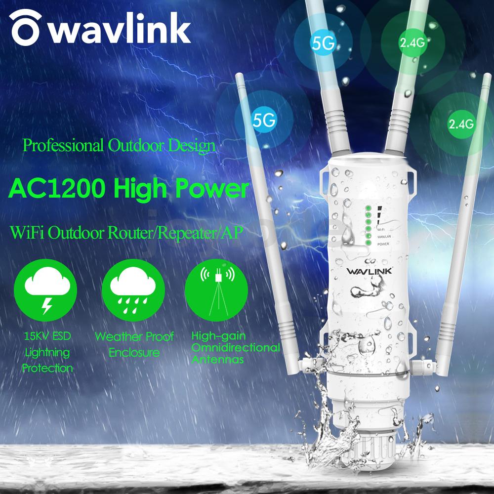 Wavlink AERIAL HD4 AC1200 Dual Band High Power Outdoor Wireless AP ...