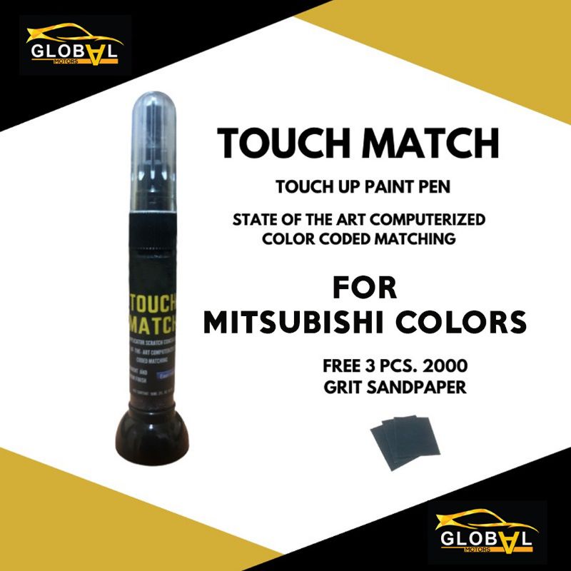 50 OFF VOUCHER】TOUCH MATCH FOR MITSUBISHI Touch Up Paint Pen Scratch Remover Concealer Pen