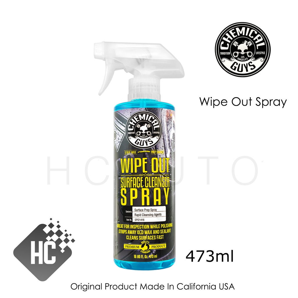 Chemical Guys Wipe Out Surface Cleanser Spray Precoating IPA Wipe