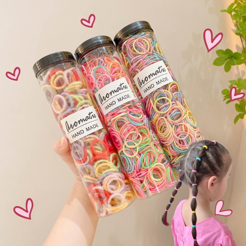 300/pcs kids rubber bands do not hurt hair, elastic good head rope