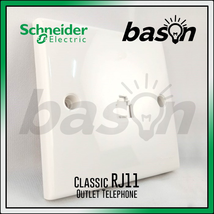 Schneider Classic RJ11 Telephone Socket - Clipsal - Telephone Socket ...