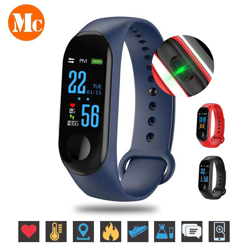 M3 Bluetooth Smart Watch Fitness Tracker PK MI Band Waterproof Smart Band Lefun Shopee Philippines