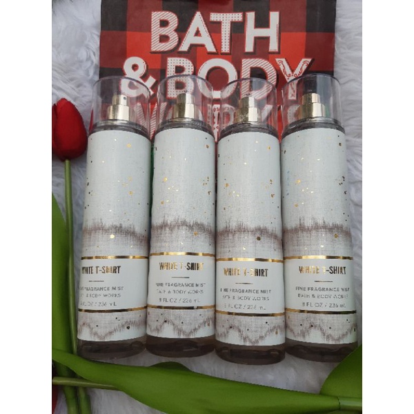 Authentic Bath & Body Works White Tshirt fragrant mist 237ML Shopee