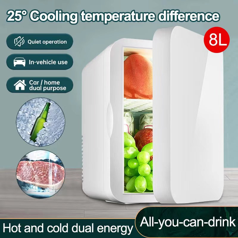 8l Mini Fridge Refrigerator Household And Car Mini Refrigerator Food 