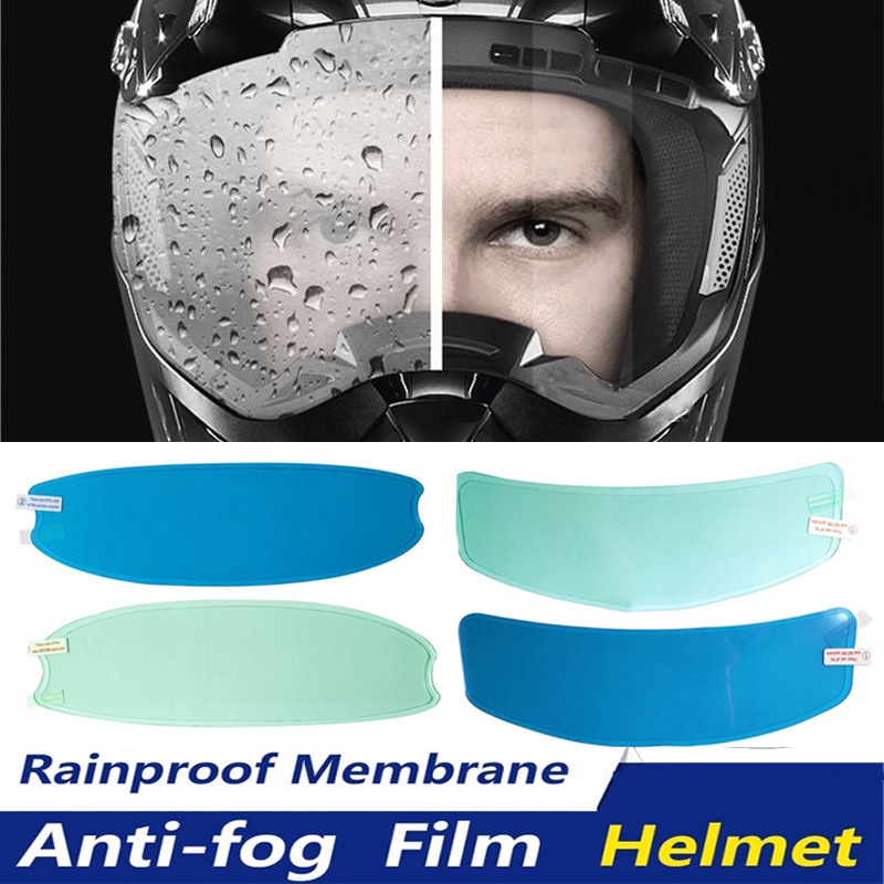 2 Sets / Universal Motorcycle Helmet Clear AntiFog & Antirain Patch
