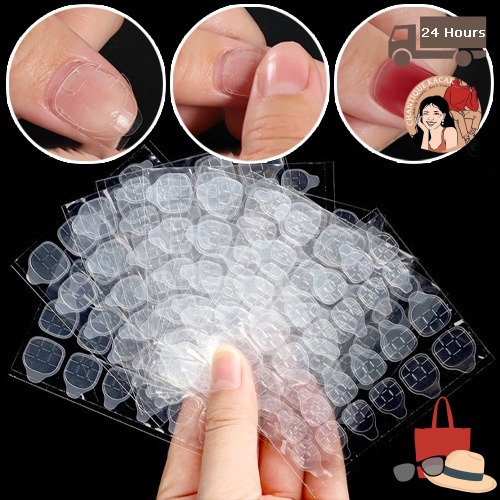 24PCS 1 Sheet Sticker Jelly Patch Gel Fake Nails Decals /Waterproof ...