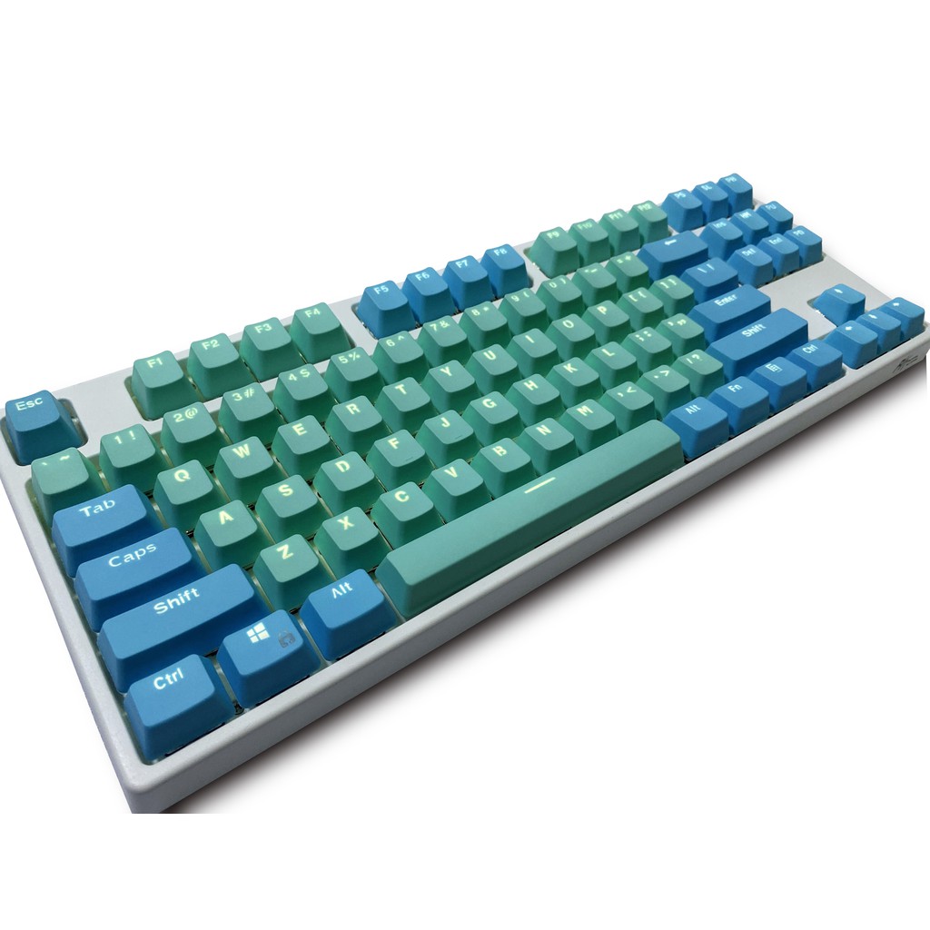 Keycaps, 87 PBT Keys Keycaps Mechanical Keyboard Keycaps Double Backlit ...