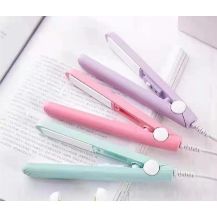 Mini Portable Hair Curl Straightener Flat Iron Perm Splint With Plastic Case Shopee Philippines