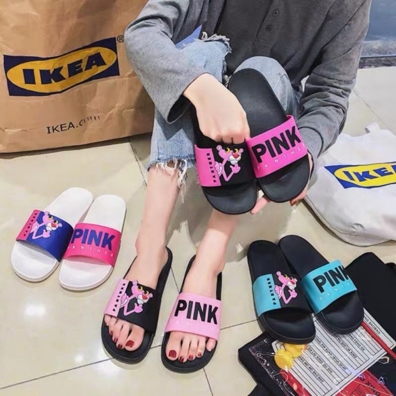 Pink cheap panther slippers