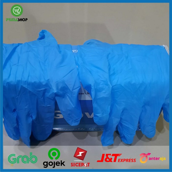 Exclusive Food Grade Blue Vinyl Rubber Gloves Free Powder Fill 100 Good