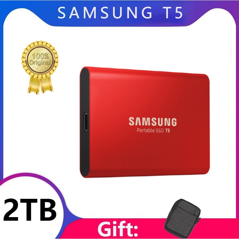 Original Samsung Portable T5 SSD 500GB 1TB 2TB External Solid State