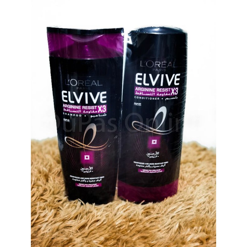 LOREAL Paris ELVIVE ARGININE RESIST X3 (Shampoo & Conditioner) Shopee Philippines