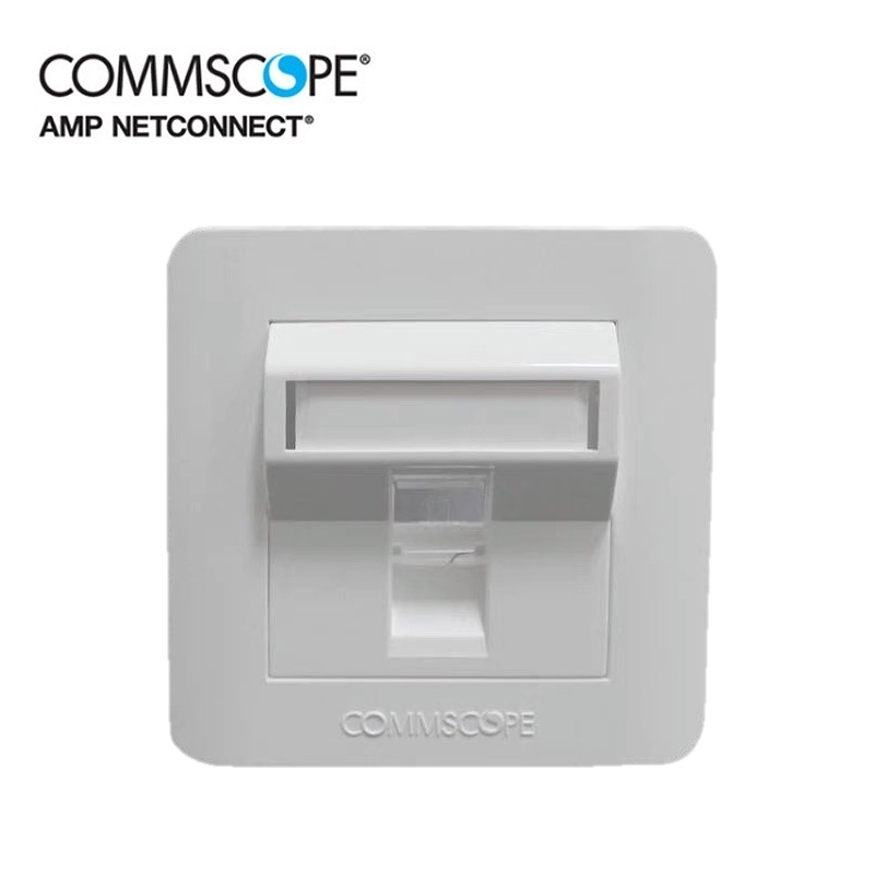 AMP Commscope CAT5E/CAT6 1Port 2 Ports Faceplate Degree Angle Type Data ...