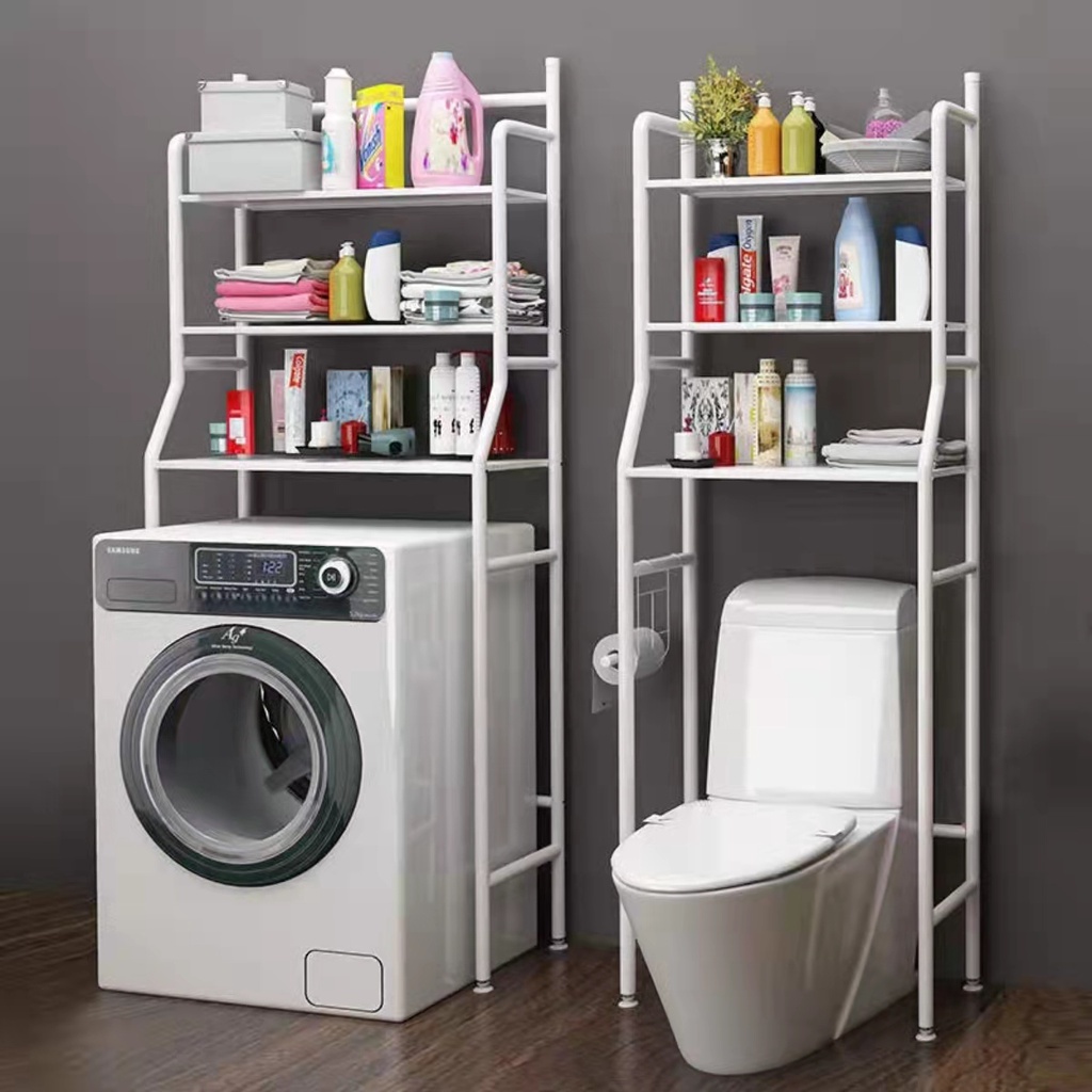 Toilet Bathroom Toilet Rack Floor Restroom Punch-Free Washing Machine ...