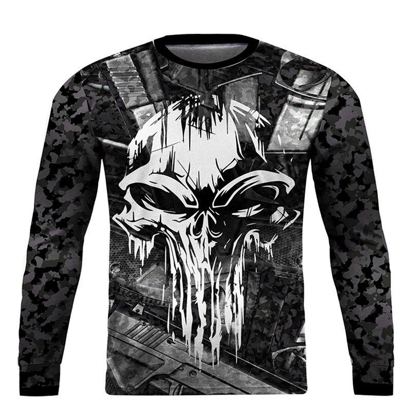 Punisher V2 Motorcycle Premium Dri fit 3D printed long sleeved motorcycle jersey Size XXS 6XL Shopee Philippines