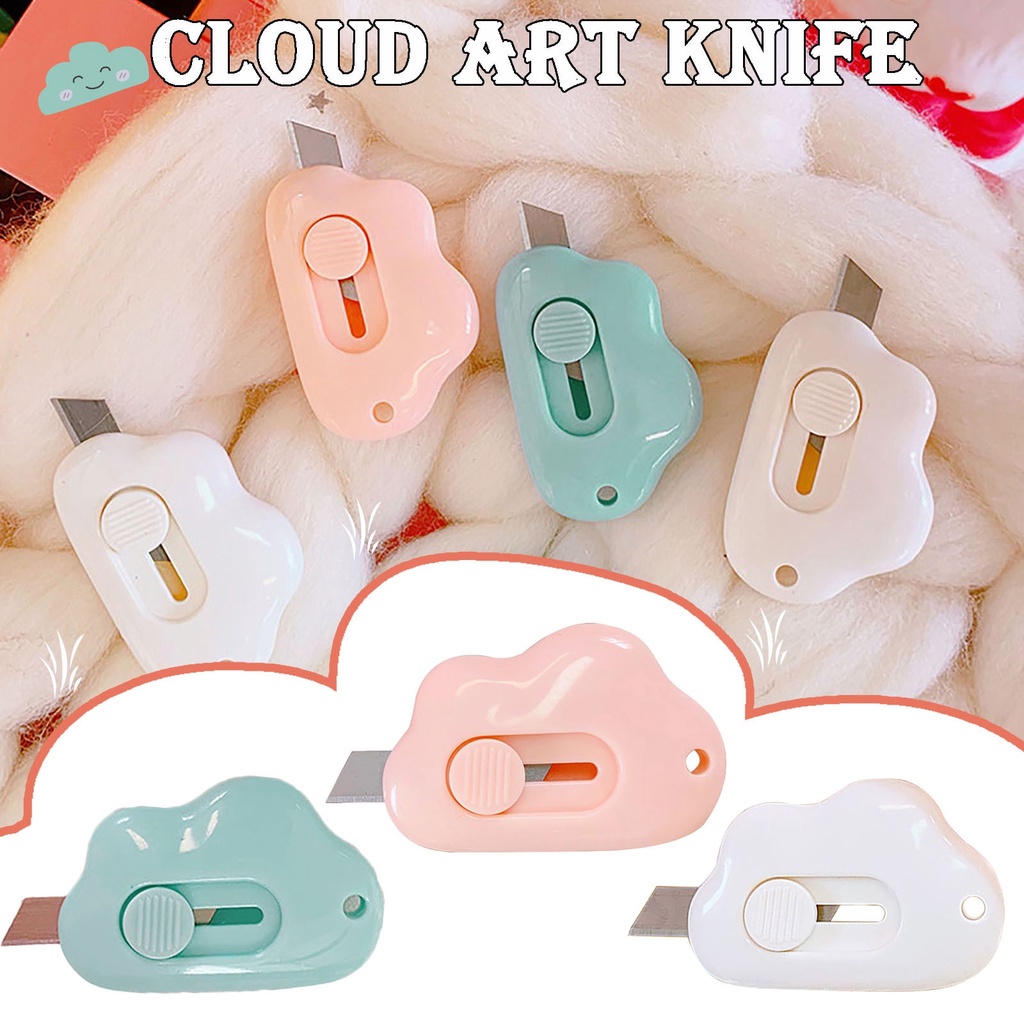 Mini Cute Cloud Shape Portable Paper Cutter Cutting Paper Blade Office ...