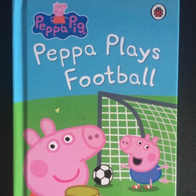 Peppa pig plays foot ball and peppa pig daddy pigs old chair | Shopee ...