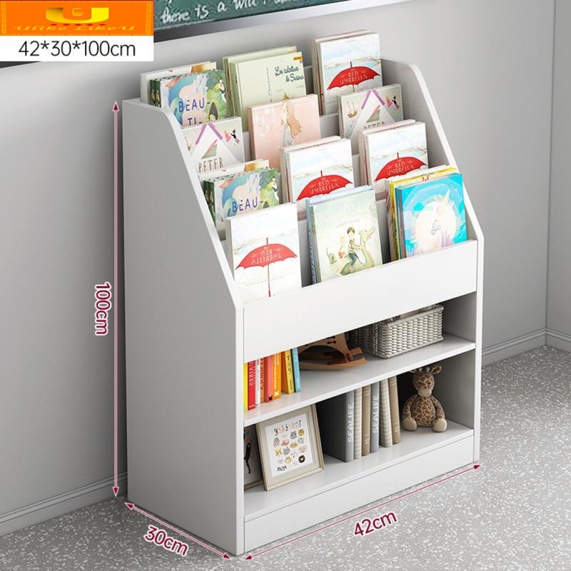 Bookshelf Floor Shelf Picture Book Storage Rack Simple Home Student ...