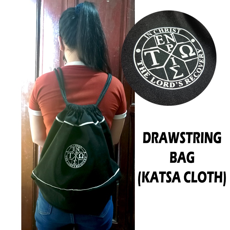 Drawstring Bag Katsa Cloth (Makapal) BLACK | Shopee Philippines