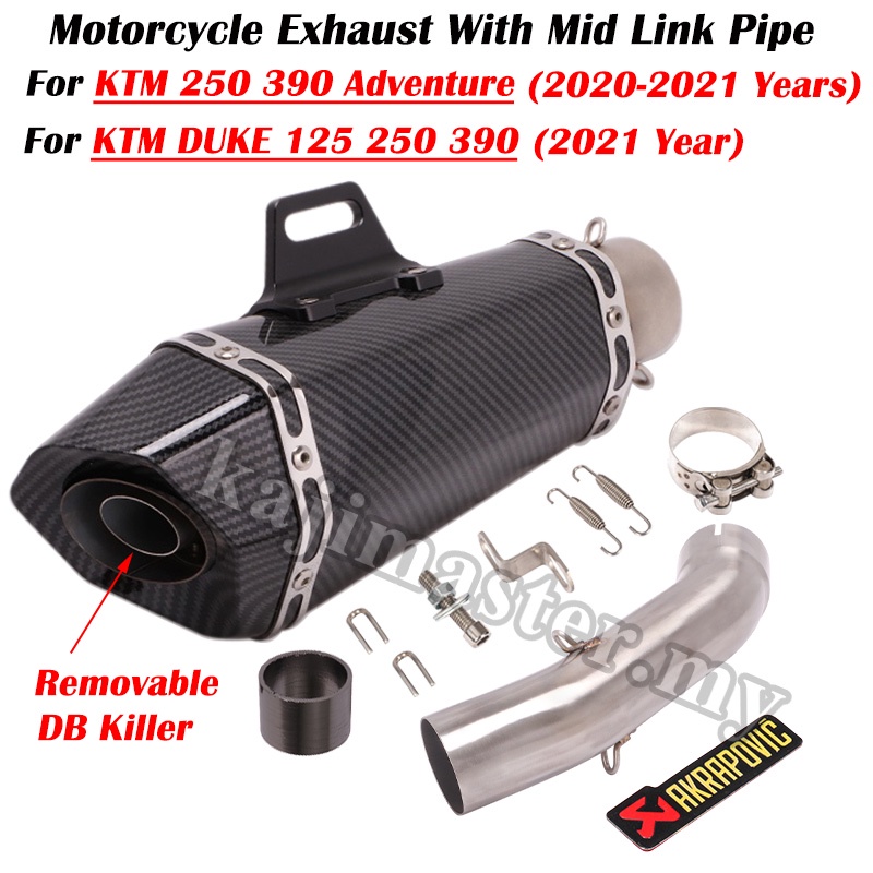 Exhaust System Ktm 125 Duke 2021 Akrapovic Akrapovic Exhaust Euro5