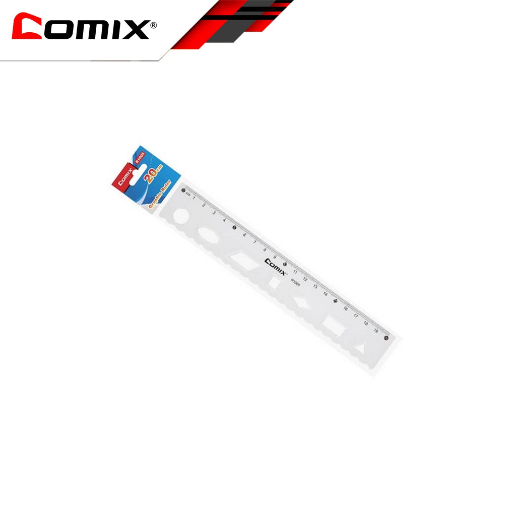 Comix Graphic And Fun Ruler 20cm 1's | Shopee Philippines