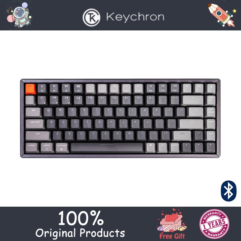 Keychron K2 V2 wireless dualmode dualsystem backlit keyboard, multiple keyboard lighting