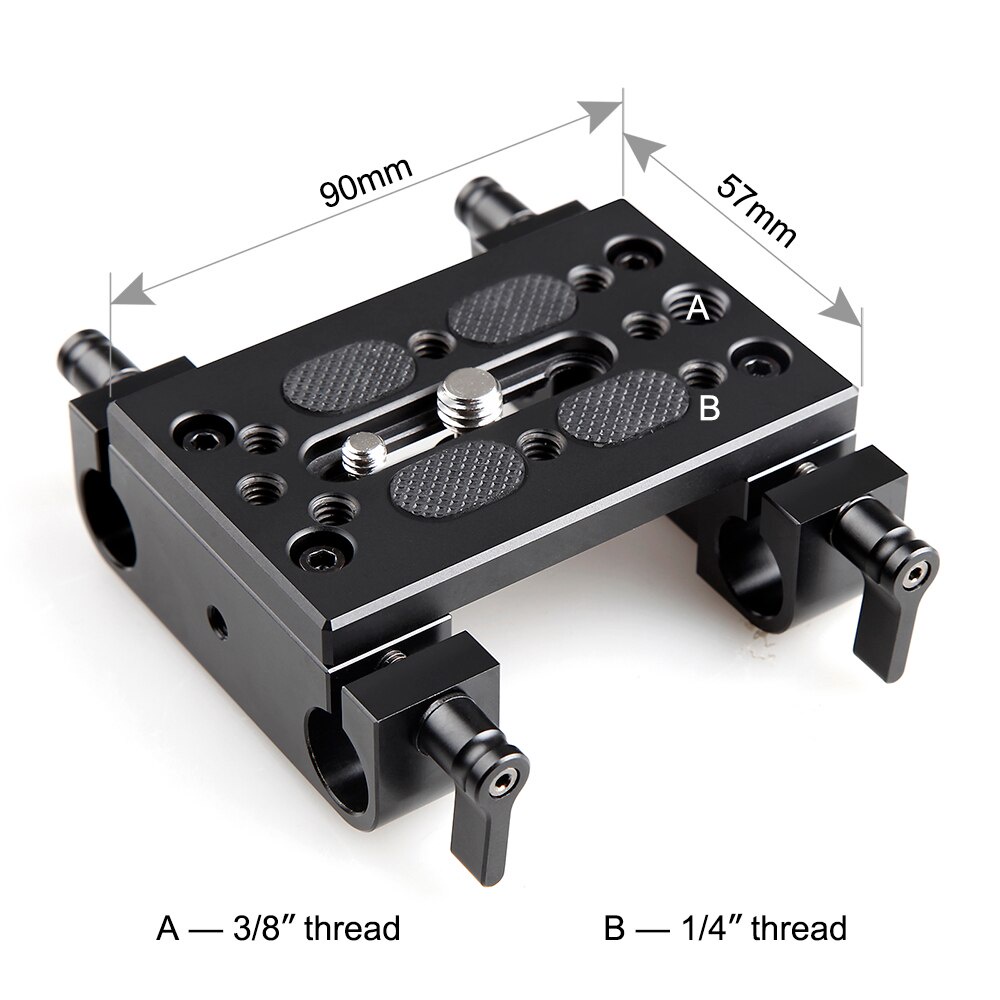 SmallRig Camera Mounting Plate Tripod Mounting Plate with 15mm Rod