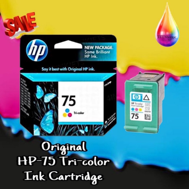 Genuine HP 75 Colored Ink cartridge (NO BOX) | Shopee Philippines