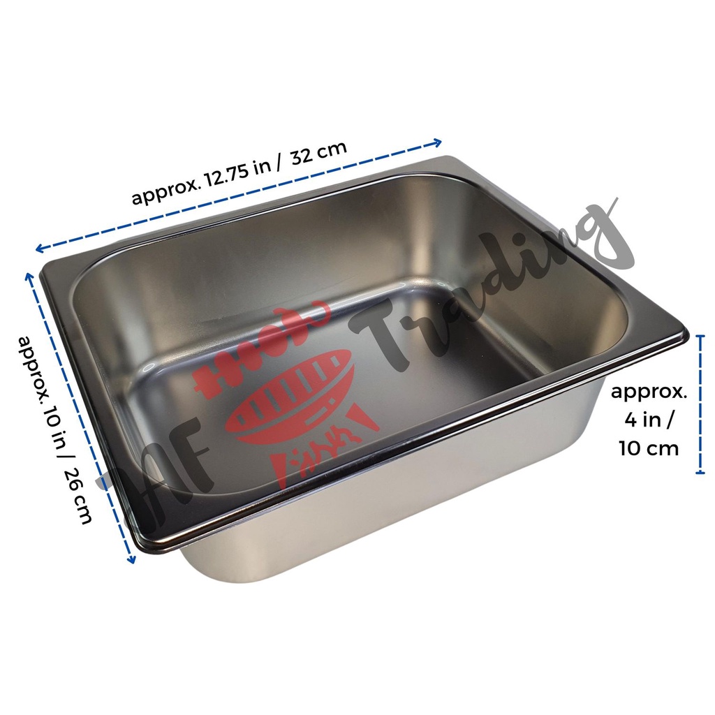 1/2 x 10 CM Stainless deep fryer oil pan gastronorm Shopee Philippines