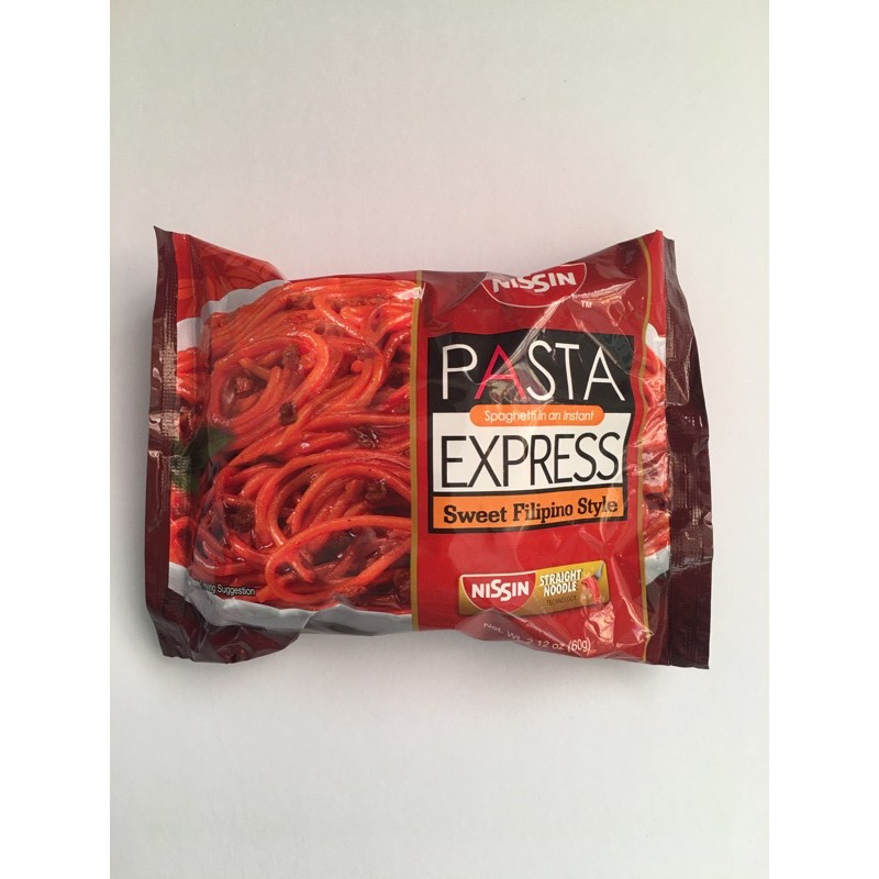Nissin Pasta Spaghetti in an instant express 60g Shopee Philippines