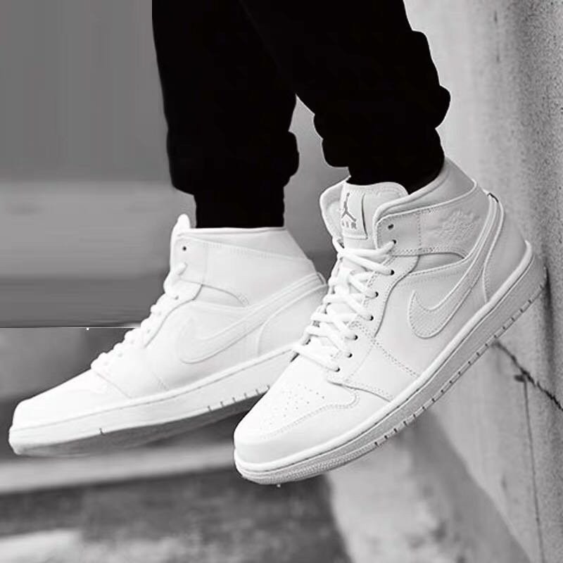 Nike high 2024 cut white