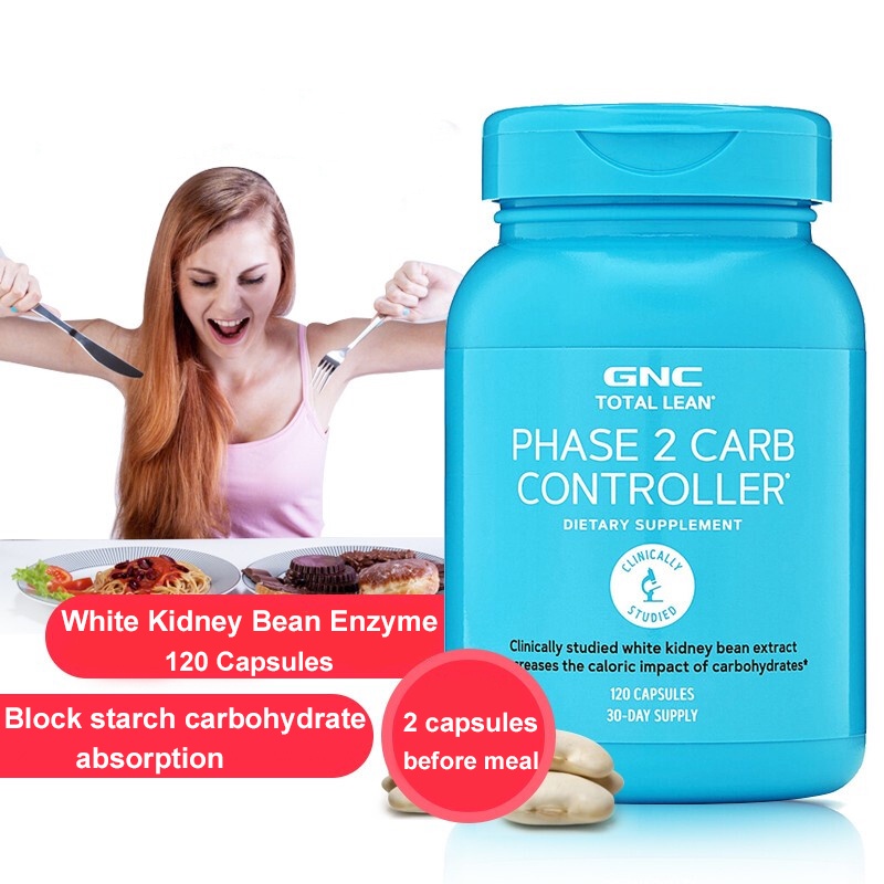 GNC White Kidney Bean Slimming Capsules 120 Capsules White Kidney Bean ...